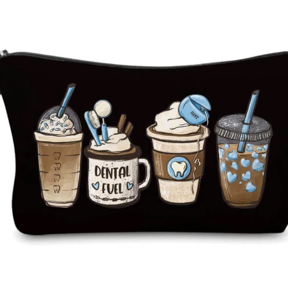 Dental Fuel Zipper Pouch. Perfect for Dental Hygienist